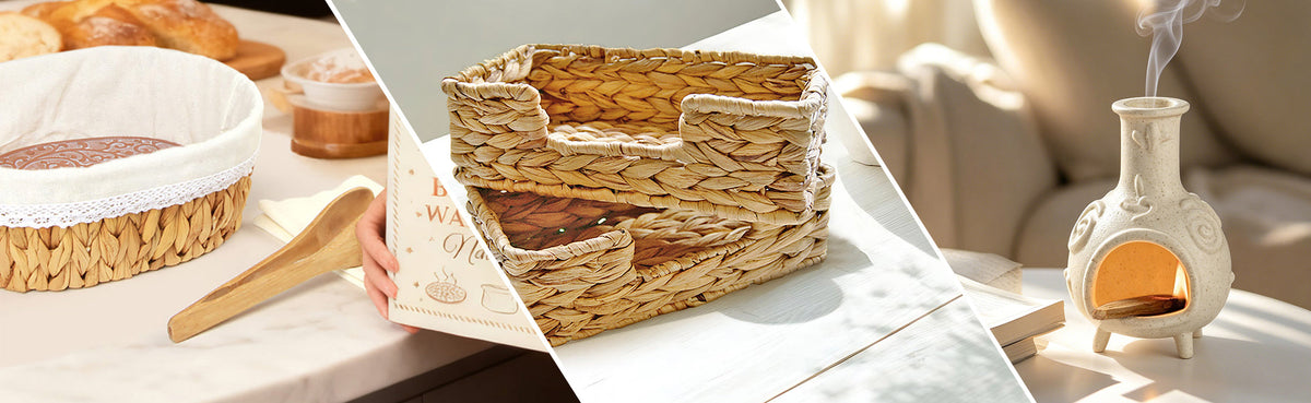 All Products collection banner featuring Joywing Studio’s full range of natural‑material home essentials and handcrafted designs