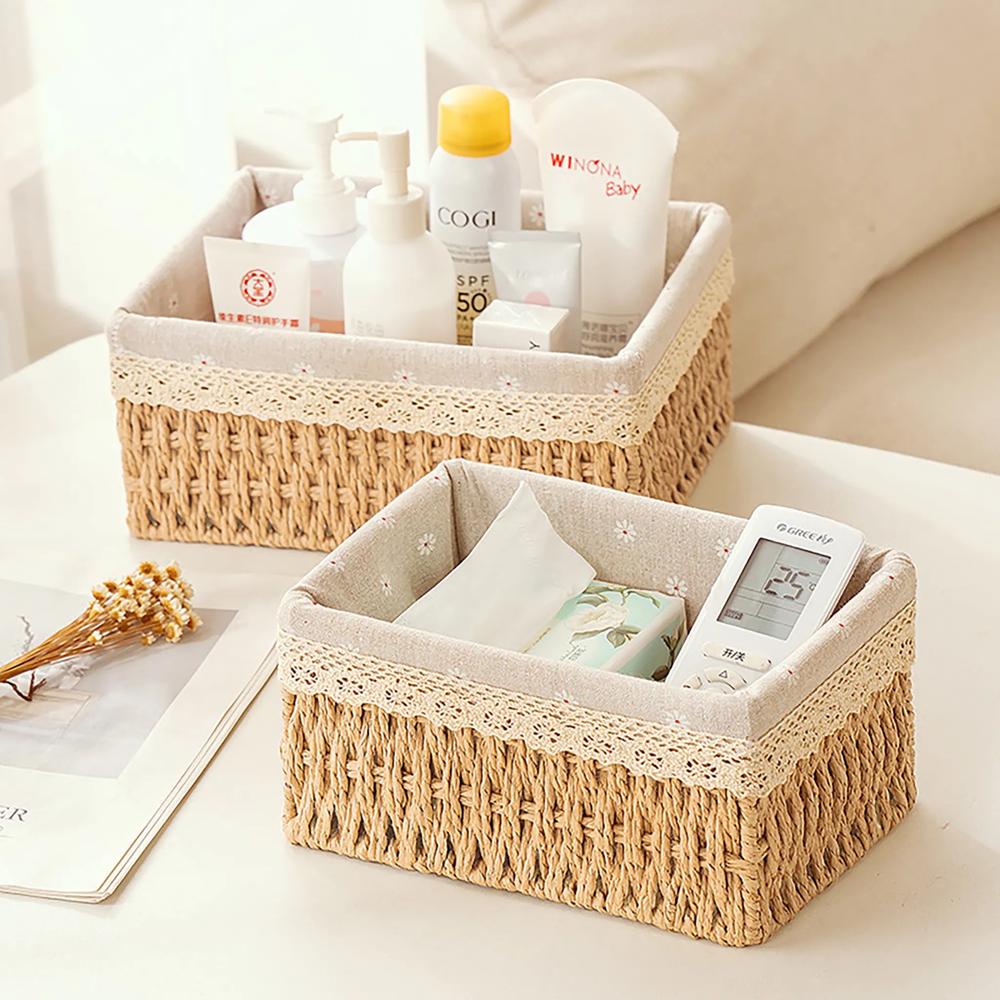 10 Genius Ways to Organize Your Home Using Natural Storage Baskets