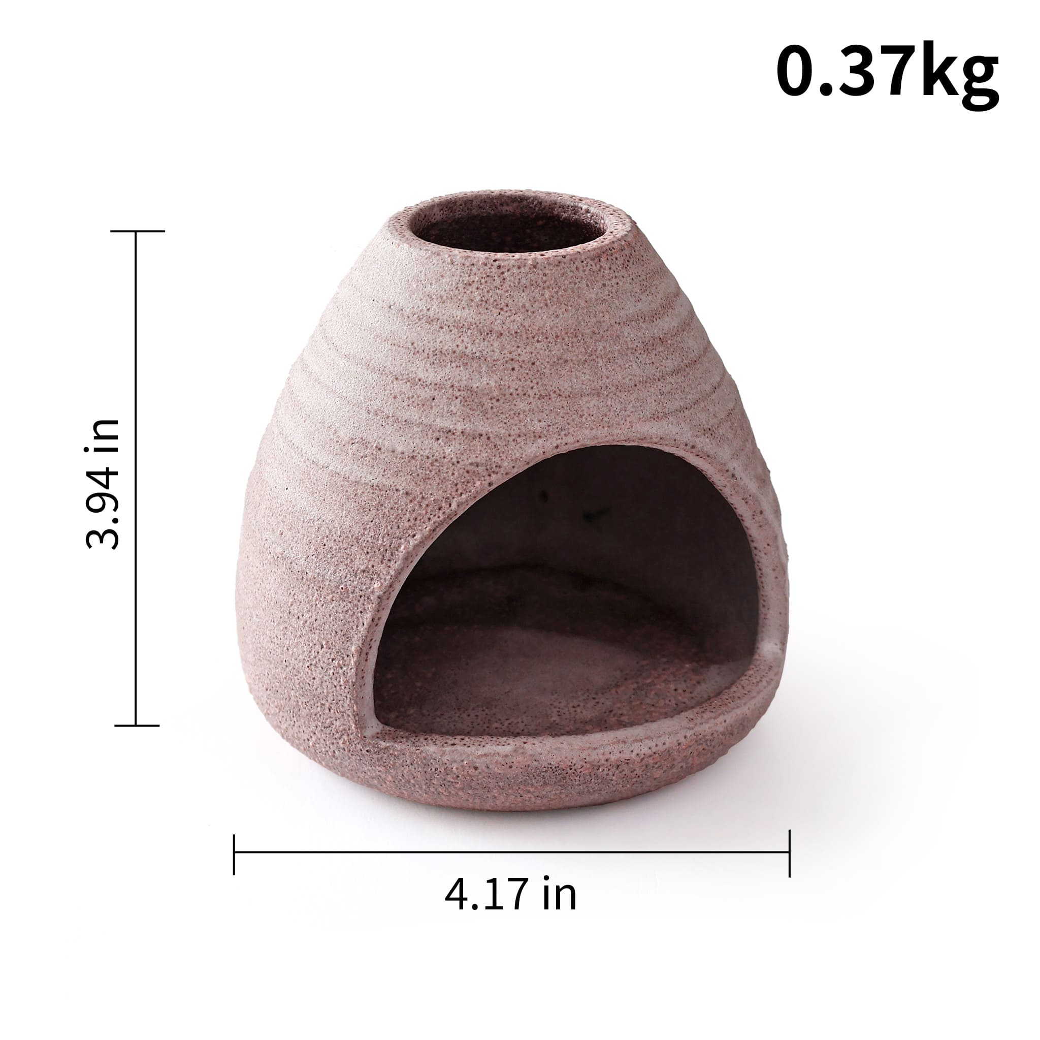 Handcrafted ceramic Palo Santo holder made from authentic clay with ash kiln finish